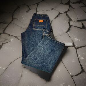 RK Brand Carpenter Men's Jeans Size 36x34 Blue Denim Rural King New Work Wear